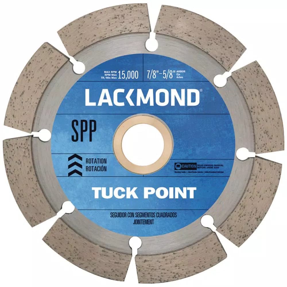 Lackmond 4 in. Diamond Tuck Pointing Wheel with 7/8-5/8 Arbor Bushing