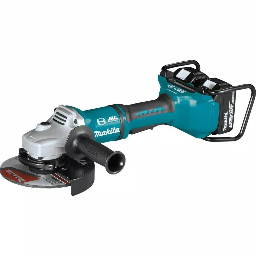 Makita 18V LXT Brushless 4-1/2" Angle Grinder Kit with (2) 5.0Ah Batteries and Charger