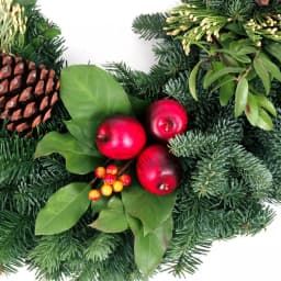 VAN ZYVERDEN 24 in. Live Fresh Cut Pacific Northwest Christmas Wreath with Noble Fir and Incense Cedar thumbnail 4