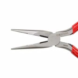 TEKTON 6 in. Long Nose Pliers with Crosscut Teeth and Wire Cutter thumbnail 3