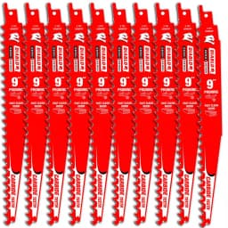 Diablo Demo Demon 9 in. Carbide Pruning and Clean Wood Reciprocating Saw Blade, 10-Pack thumbnail 1