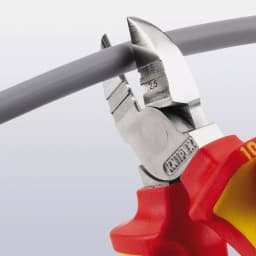 KNIPEX 6-1/4 in. 1000V Insulated Diagonal Cutter and Wire Stripper thumbnail 4