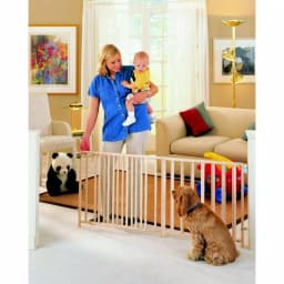 Unbranded North States Extra-Wide Wood Swing Gate for Doorways, 60 to 103 in. thumbnail 2