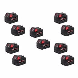 Milwaukee M18 18V Lithium-Ion XC 5.0 Ah Extended Capacity Battery Pack (10-Pack) thumbnail 1