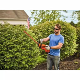 BLACK+DECKER 40V Lithium-Ion Cordless Hedge Trimmer with 22 in. Dual-Action Blade, Battery and Charger Included thumbnail 2