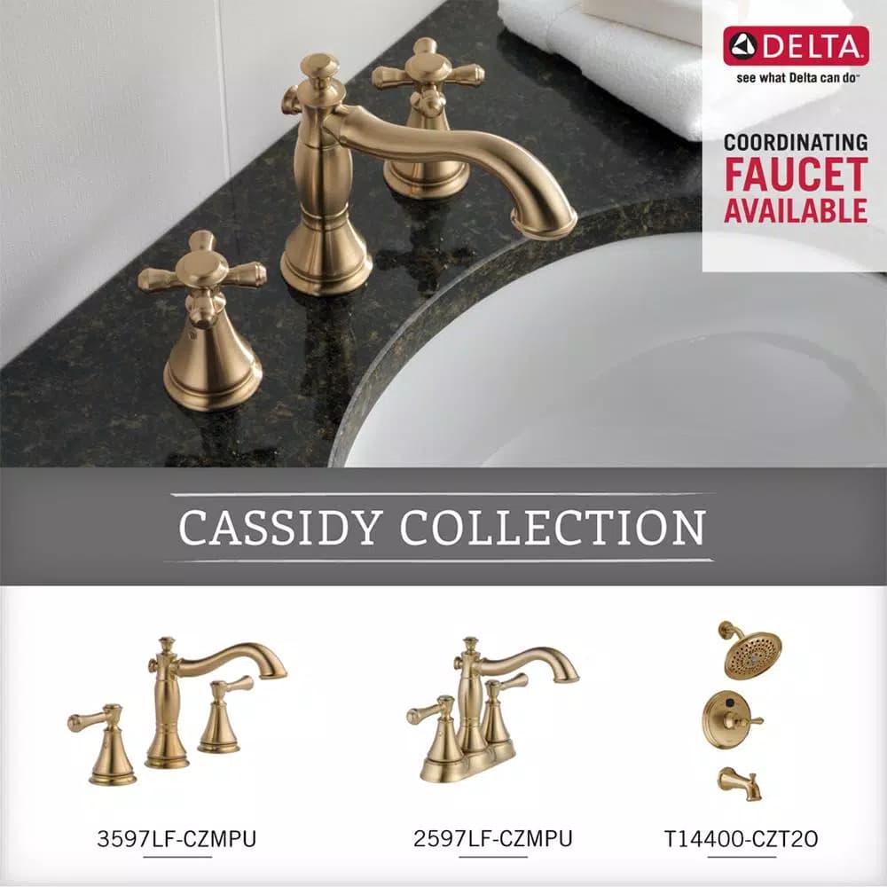 Delta Cassidy 24 in. Single Towel Bar, Champagne Bronze