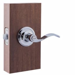 Copper Creek Waverlie Polished Stainless Steel Privacy Bed/Bath Door Lever thumbnail 2