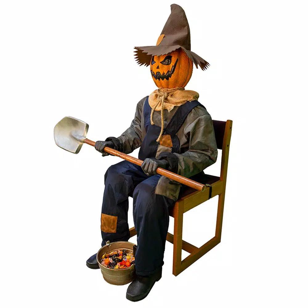 Unbranded Smiling Jack Animated Halloween Greeter - Motion & Sound Activated Monster Sculpture