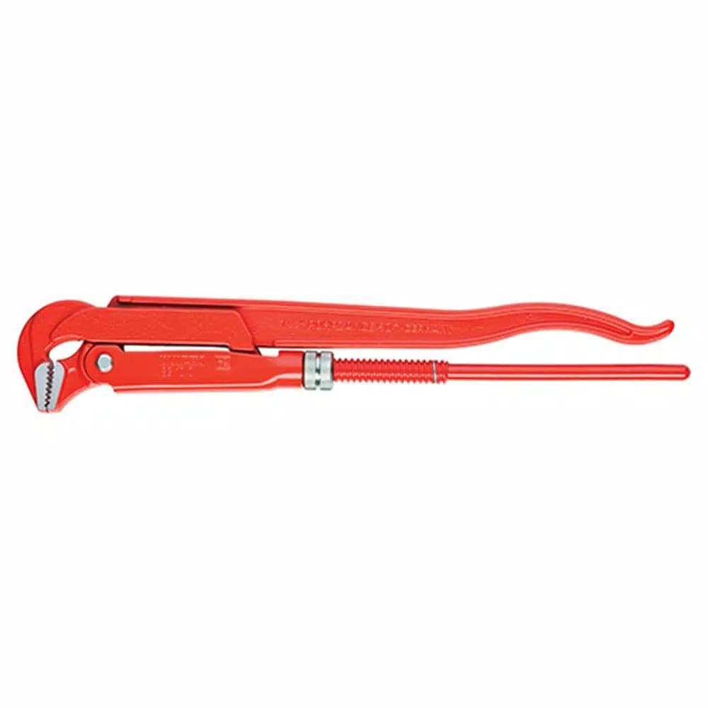 KNIPEX 12 in. Heavy Duty Swedish Pattern 90° Angled Pipe Wrench