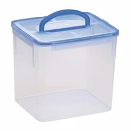 Snapware 40-Cup Airtight Plastic Food Storage Container with Blue Handle thumbnail 4