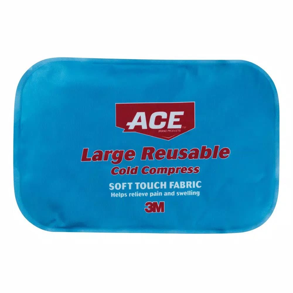 3M ACE Soft Touch Reusable Cold Compress, Large, Blue