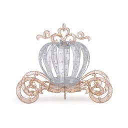 Home Accents Holiday 4 ft. LED Twinkling Carriage Yard Decoration - Silver Holiday Display thumbnail 1
