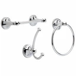 Delta Silverton 3-Piece Bath Hardware Set, Polished Chrome thumbnail 1