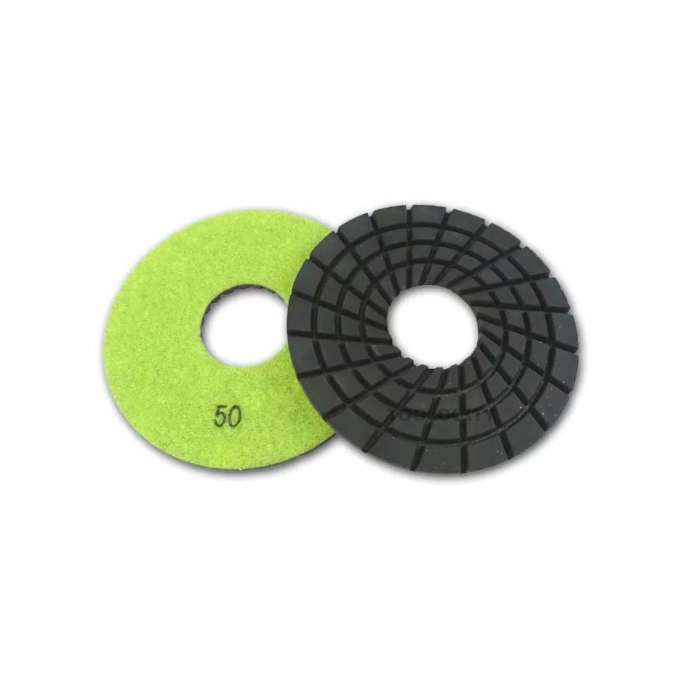 Unbranded JX Shine50 5 in. 50-Grit Rigid Diamond Polishing Pad for Granite, Marble, and Concrete