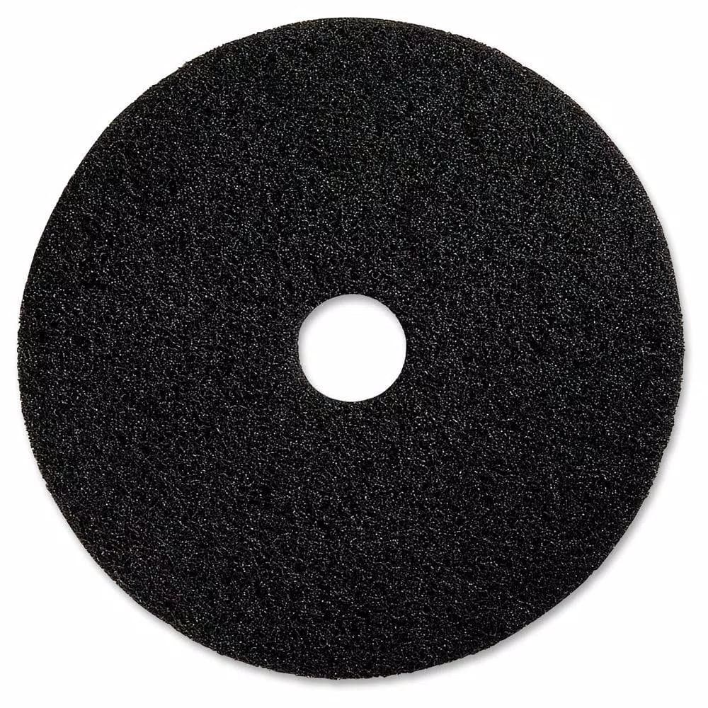 Genuine Joe 19 in. Black Floor Stripping Pad, 5-Pack