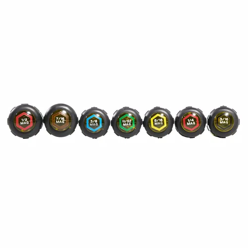 Klein Tools 7-Piece Magnetic Nut Driver Set with 6 in. Hollow Shafts and Cushion-Grip Handles