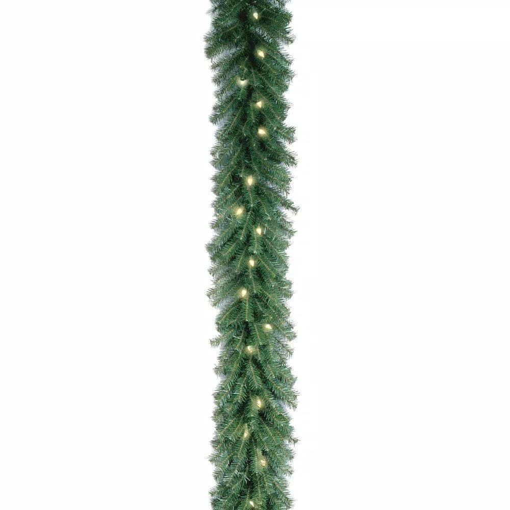 National Tree Company 9 ft. Norwood Fir Pre-Lit Artificial Garland with 50 Clear Lights