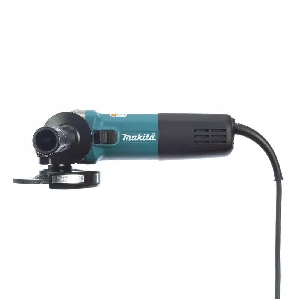 Makita 4-1/2 in. Corded Angle Grinder, 7.5 Amp, 11,000 RPM with Grinding Wheel
