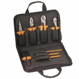 Klein Tools 8-Piece Premium Insulated Hand Tool Set with Zippered Nylon Case thumbnail 1