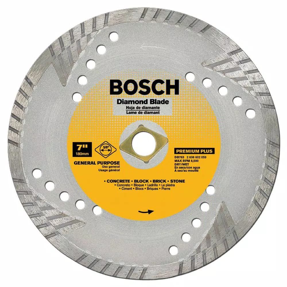 Bosch Premium Plus Turbo 9 in. Diamond Angle Grinder Blade for Masonry