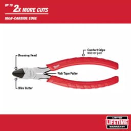 Milwaukee 3-Piece Pliers Kit for Cutting and Fastening thumbnail 4