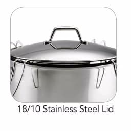 Tramontina Gourmet Prima 16 Qt. Stainless Steel Stock Pot Set with Lid and 4-Piece Pasta Inserts thumbnail 6
