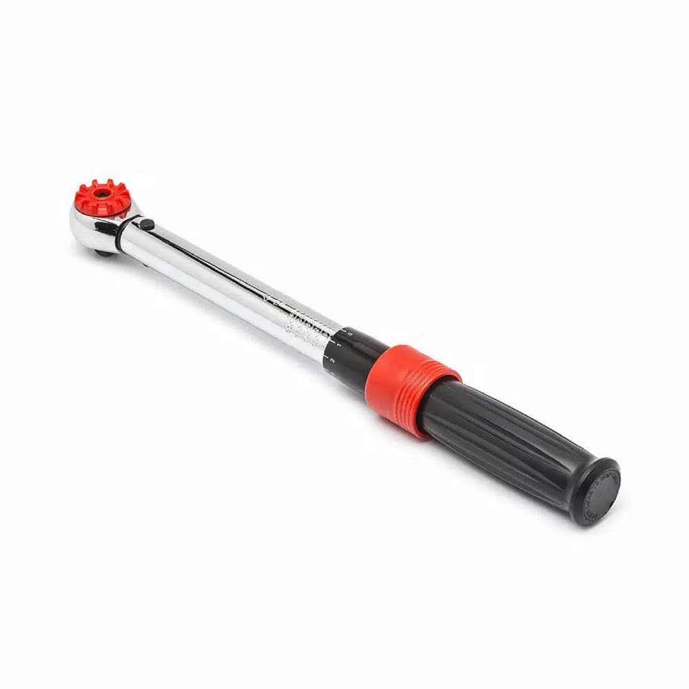 Crescent 3/8 in. Micrometer Torque Wrench, 50-250 in-lbs / 6-30 Nm, Reversible 45-Tooth Ratchet