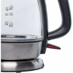 Brentwood Appliances KT-1910BK 1 Liter Cordless Glass Electric Kettle, 4.2-Cup, Black thumbnail 5