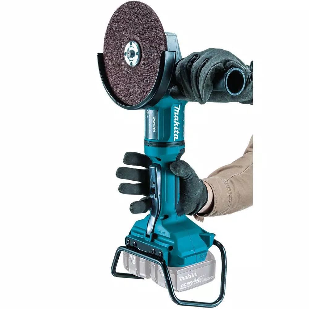 Makita 18V X2 LXT Brushless 7 in. Paddle Switch Angle Grinder with Electric Brake, Tool Only