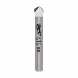 Milwaukee 5/16 in. Carbide Tipped Masonry Drill Bit for Tile, Stone, Granite, and Glass thumbnail 1