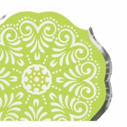 Sugar Plum Party SugarPlum Collection Citrus Lime Green Hexagon Paper Dinner Plates, 32-Piece Set thumbnail 2