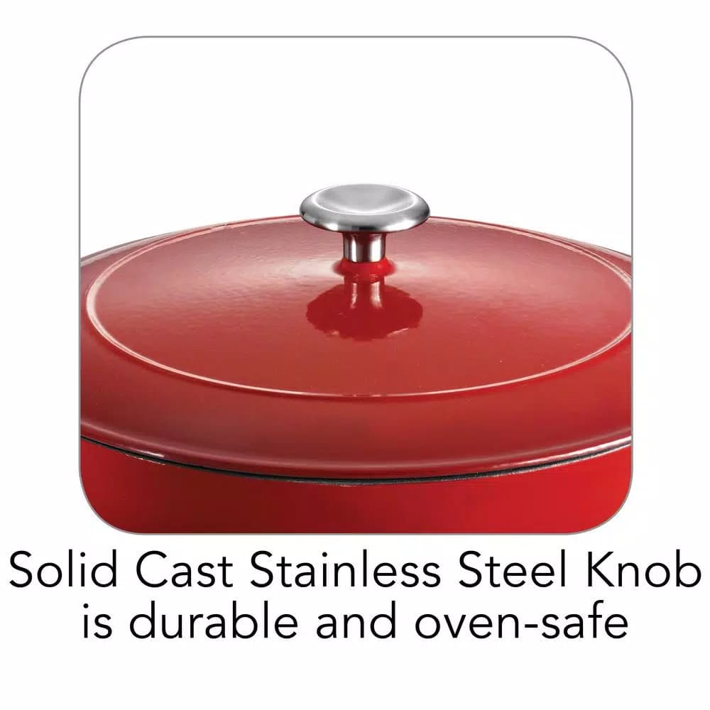 Tramontina 4 Qt. Enameled Cast Iron Braising Pan with Lid