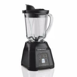 Hamilton Beach 40 oz. Smoothie Smart Blender, 2-Speed Black Glass Jar Blender thumbnail 1