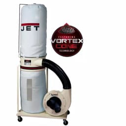 JET DC-1200VX-BK3 2 HP 3-Phase Dust Collector with 30 m Bag Filter thumbnail 1