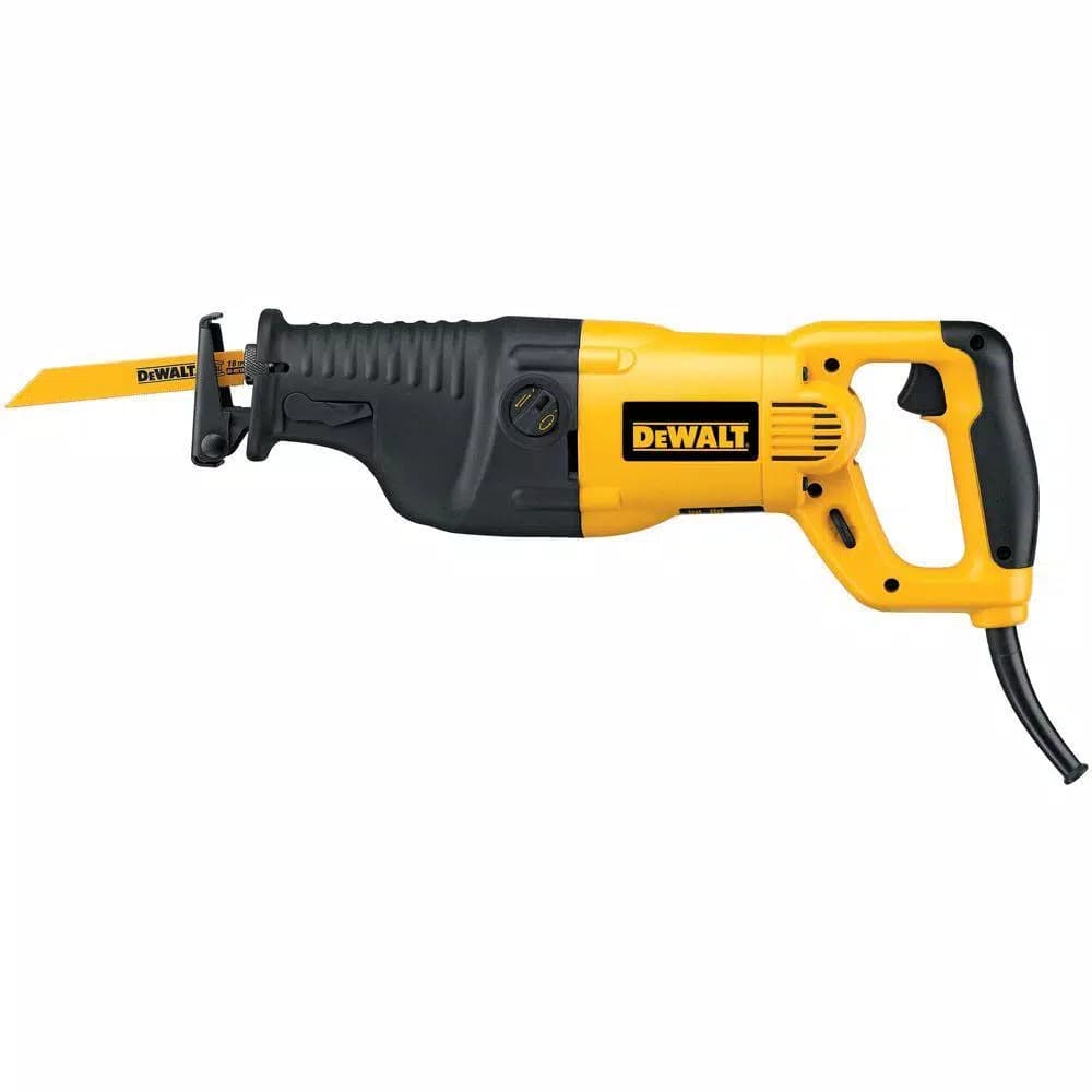 DEWALT 13 Amp Corded Reciprocating Saw Kit with Heavy Duty Carrying Case