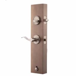Copper Creek Heritage Antique Nickel Door Handleset with Waverlie Lever Trim thumbnail 4