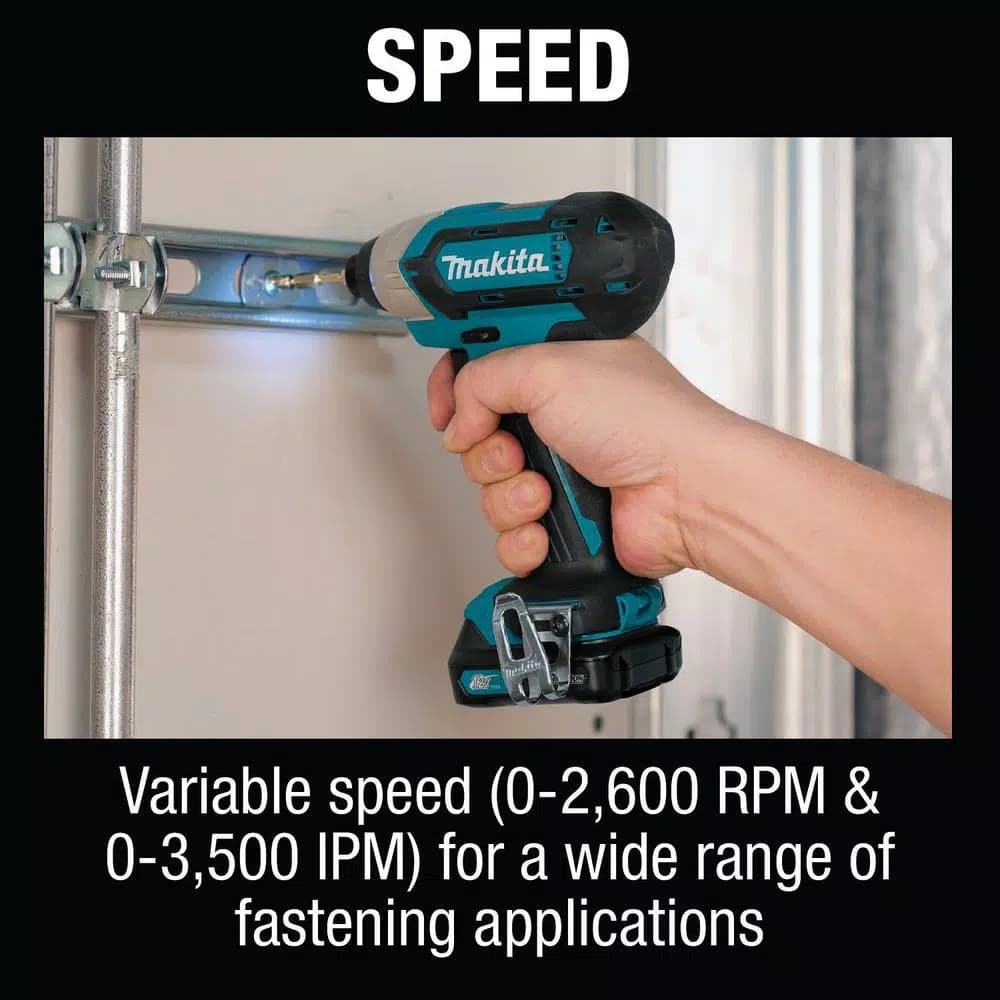 Makita 12V MAX CXT Cordless 3/8 in. Drill and Impact Driver Combo Kit with (2) 1.5Ah Batteries, Charger, and Bag