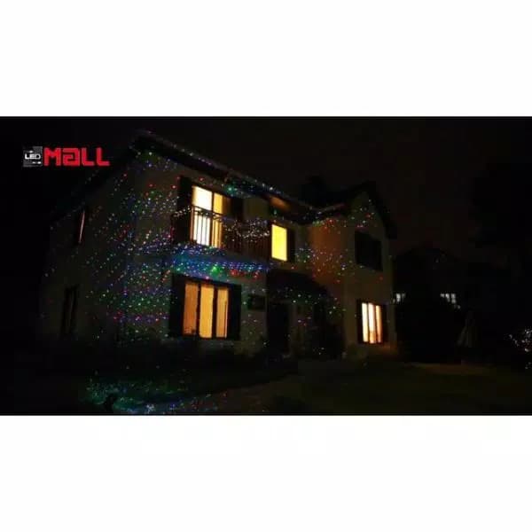 LEDMALL RGB Outdoor Landscape Laser Light - Remote Controlled Red, Green & Blue Holiday Decoration