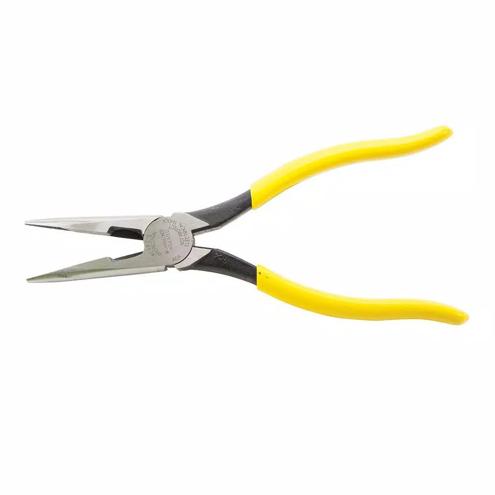 Klein Tools 8 in. Heavy-Duty Long Nose Side Cutting Pliers