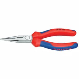 KNIPEX 6 in. Long Nose Pliers with Cutter and Comfort Grip Handles thumbnail 1
