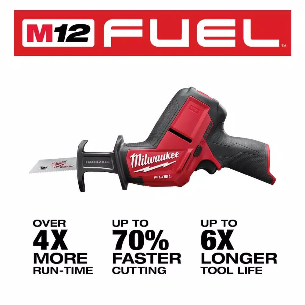 Milwaukee M12 FUEL 12V Brushless Cordless HACKZALL Reciprocating Saw (Tool-Only)