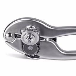 Home Basics Handheld Can Opener - High Carbon Stainless Steel & Zinc with Ergonomic TPR Grip thumbnail 2