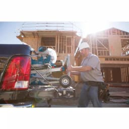 Bosch CM10GD 10 in. Dual-Bevel Sliding Glide Miter Saw with Gravity Rise Stand and Wheels thumbnail 7