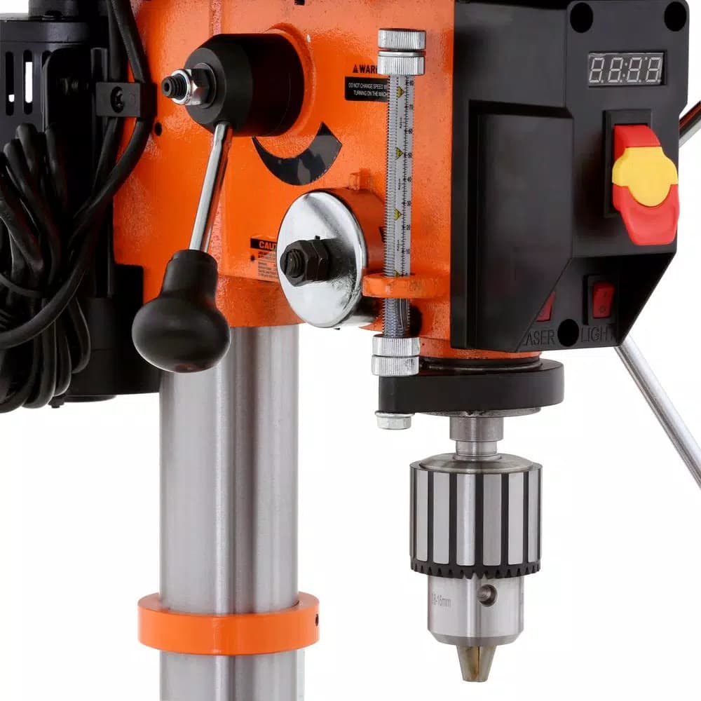 WEN 12 in. Variable Speed Drill Press with LED Digital Readout and Laser Guide