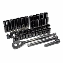 Husky 60-Piece 3/8 in. Drive 100-Position Universal Socket and Ratchet Mechanics Tool Set thumbnail 2