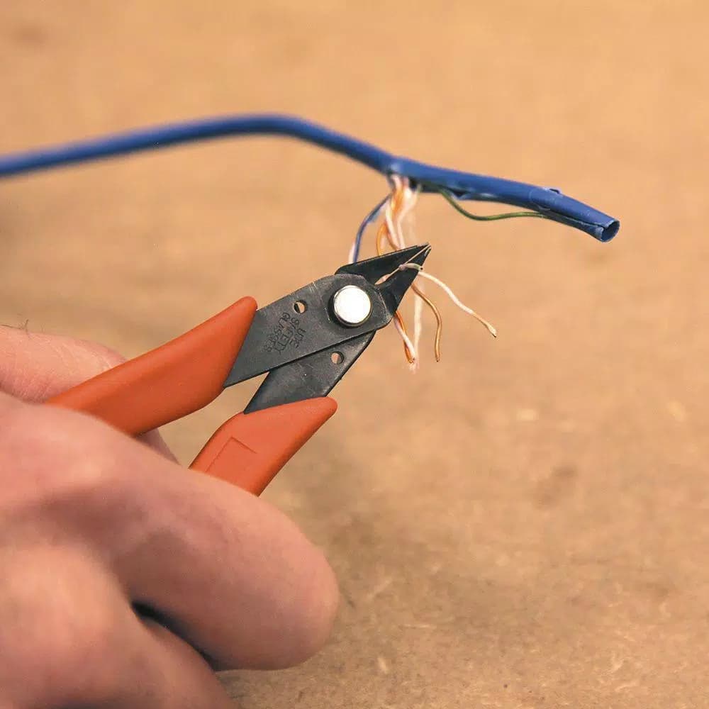 Klein Tools 5 in. Light-Weight Precision Flush Cutter for Soft Wire up to 16 AWG