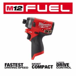 Milwaukee M12 FUEL 12V Brushless 1/4 in. Hex Impact Driver (Tool-Only) thumbnail 11