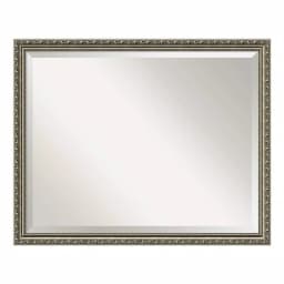 Amanti Art Parisian 30.5 in. W x 24.5 in. H Framed Rectangular Bathroom Vanity Mirror, Silver thumbnail 4