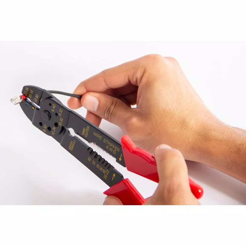 Gardner Bender Terminal and Crimping Tool Kit with 24-Piece Insulated Terminal Set