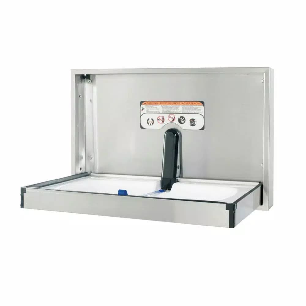 Foundations Horizontal Surface Mount 304 Stainless Steel Baby Changing Station